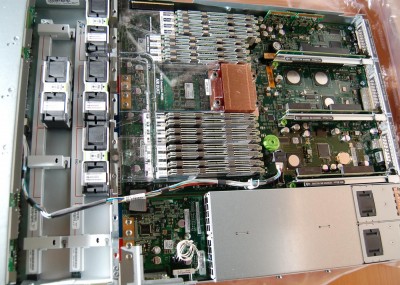 A T5120 with the case off showing all the components